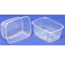 Контейнер У-Ю прям 250мл ДНО+КРЫШКА  108*82*48 (100/1000)