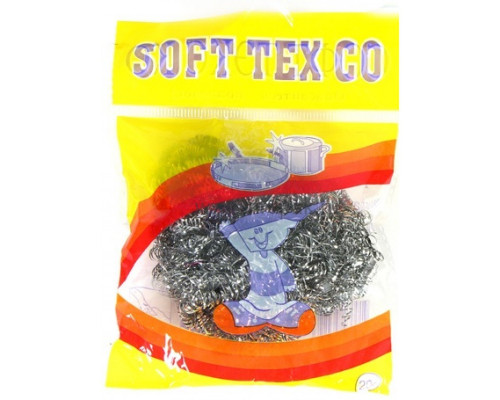 Губка металлическая на блистере SOFT TEX 12 - купить в Оренбурге в Упакофф
