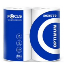Бумага туалетная Focus Optimum 2сл 4 рулона (уп14шт)