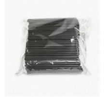 Трубочки для коктейля с гофр черные 250шт L-210мм