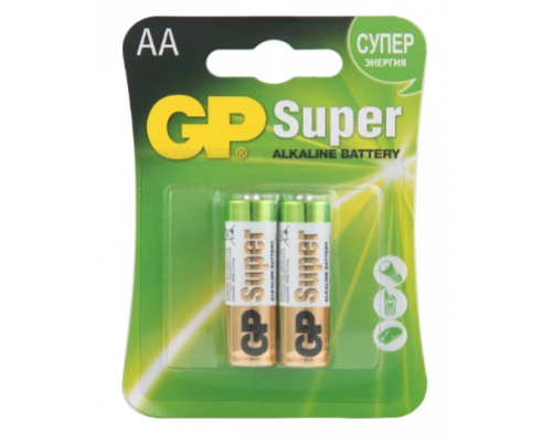 Батарейка GP Super Alkaline AALR6 2шт в упак - купить в Оренбурге в Упакофф