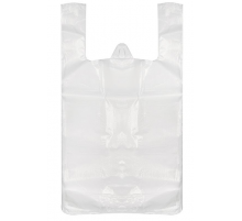 Майка ПНД 30+16*55 17мкм НУЛЕВКА белая уп 100шт (пак 1000) Солпласт