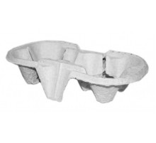 Держатель для 2-х стаканов 193*108*42мм серый (уп 150)