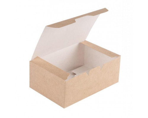 Коробка ECO FAST FOOD BOX L 150*91*70мм (уп25/кор500) крафт - купить в Оренбурге в Упакофф