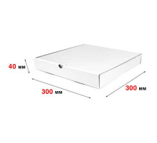 Коробка для пиццы 300*300*40 белая