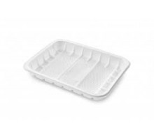 Лоток ПП №3 220*145*20 1,0кг белый (уп 50)