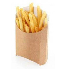 Упаковка для картофеля ФРИ Eco Fry L 50*126*135 (уп50/в кор 20 уп) крафт