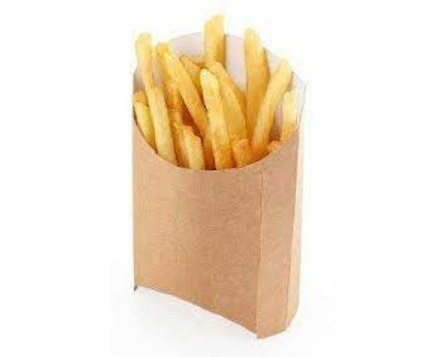 Упаковка для картофеля ФРИ Eco Fry L 50*126*135 (уп50/в кор 20 уп) крафт - купить в Оренбурге в Упакофф