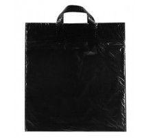 Пакет ПЭ с петлевой ручкой 45*52 черный (вторсырье)