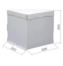 Коробка для торта 300*300*300мм белая
