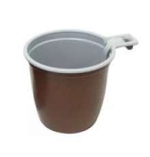 Чашка кофе 200мл коричневая D-6,5см У-Ю 50шт/1500