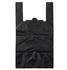 Майка ПНД 30+16*55 15мкм НУЛЕВКА черный уп 100шт (пак 1000) Союз-Пакет