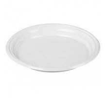 Тарелка пластиковая 205мм Полиэр белая 100шт (уп1800) Тарелка пластиковая 205мм Полиэр белая 100шт (уп1800)