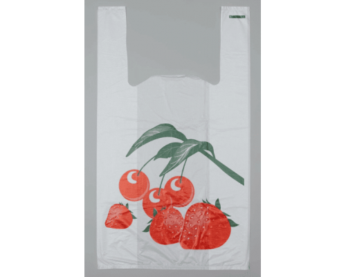 Майка ПНД 28+14*50 14мкм белый ВИШНЯ уп 100шт (пак 2000) Союз-пакет - купить в Оренбурге в Упакофф