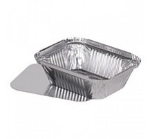 Контейнер алюминиевый с крышкой 262x189 h55 1900 мл