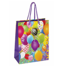 Пакет подарочный 17,8x9,8x22,9 Воздушные шары Золотая сказка