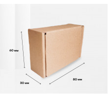 Коробка картонная самосборная 80*60*30мм СП