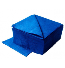 Салфетки бумажные 24*24см 250шт синие
