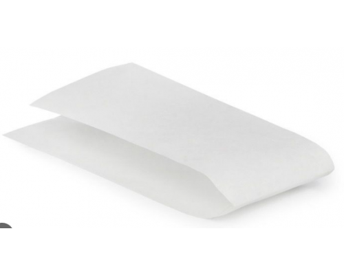 Пакет бумажный уголок 210*95 белый жиростойкий (500/2500) - купить в Оренбурге в Упакофф