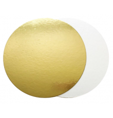 Подложка для торта 1,5 золото/бел d180мм