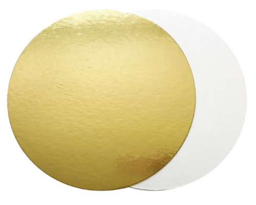 Подложка для торта 1,5 золото/бел d180мм - купить в Оренбурге в Упакофф