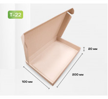 Коробка картонная самосборная 200*100*20мм СП