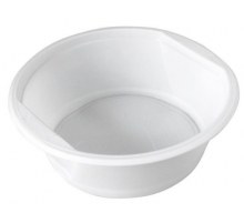 Миска пластиковая 475мл 153мм суповая белая 50шт (1000)