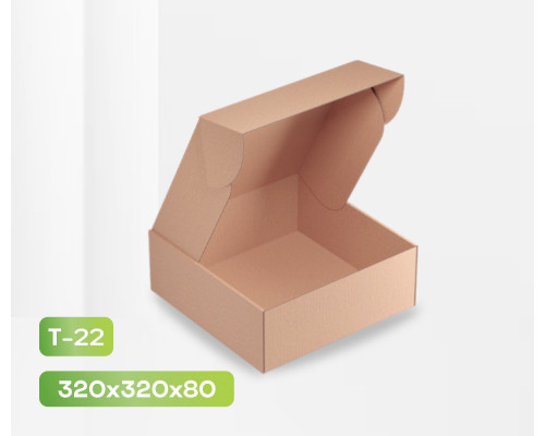 Коробка картонная самосборная 320*320*80мм СП - купить в Оренбурге в Упакофф