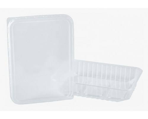 Контейнер прям 500мл 186*132*37 ДНО+КРЫШКА - купить в Оренбурге в Упакофф