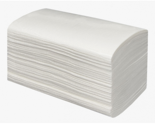 Полотенце бумажное листовое для диспенсера 200л 1-сл Оригами белое
