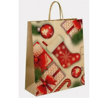 Пакет подарочный 26*13*32 НОВЫЙ ГОД в ассортименте