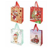 Пакет подарочный 11*6*15 НОВЫЙ ГОД рисунок в ассортименте