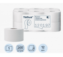 Бумага туалетная Tellus/TORK (Система T2) UNIVERSAL 200м 1-слойная под диспенсер
