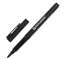 Маркер перманентный BRAUBERG CLASSICLine ЧЕРНЫЙ тонкий наконечник 1мм