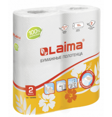 Полотенце бумажное LAIMA 2-х слойное 22*23см (2шт/уп)