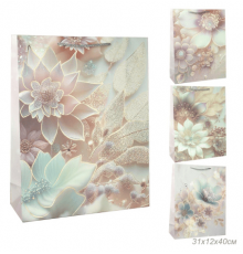 Пакет подарочный бумажный 31*42*12 Микс рисунок в ассортименте