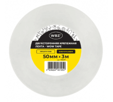 Скотч двухсторонний 50мм 3м крепежный прозрачный NANO tape