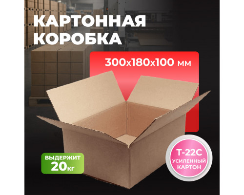 Коробка картонная 300*180*100 Т22С №285