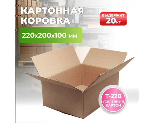 Коробка картонная 220*200*100 Т22В №333